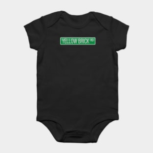 Yellow Brick Road Street Sign T-shirt Baby Bodysuit